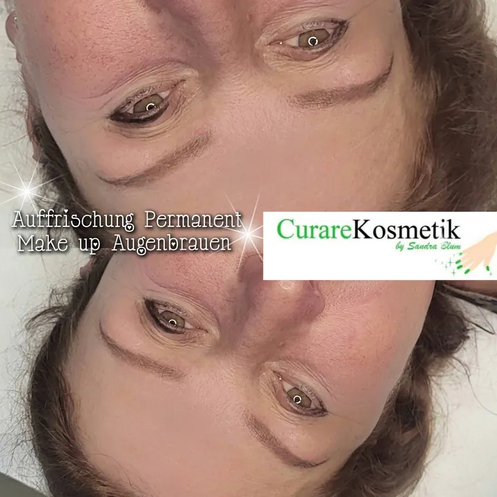 Auffrischung Permanent Make-up Augenbrauen
