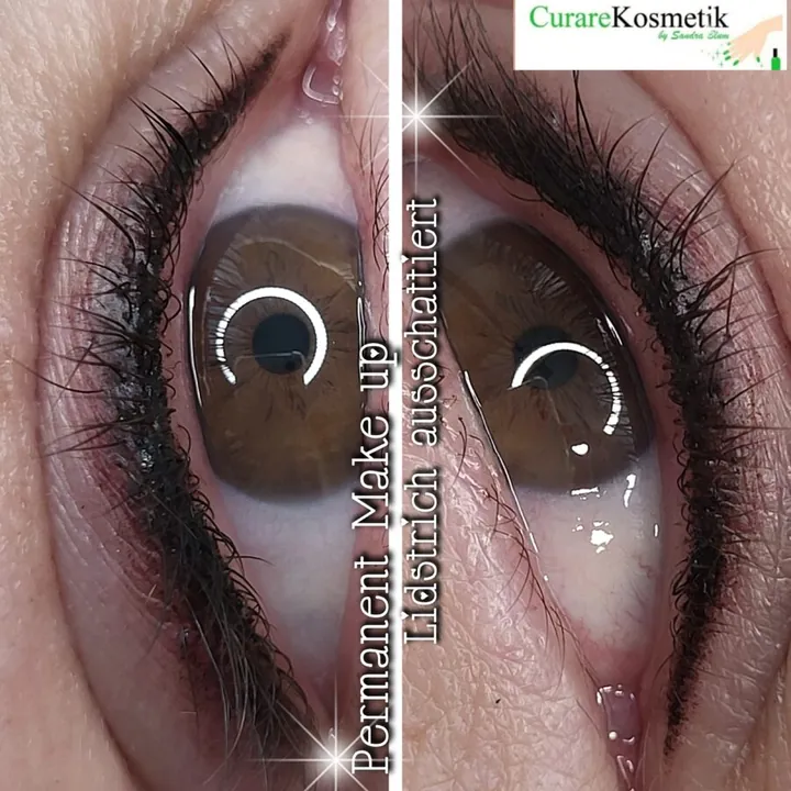Permanent Make-up Lidstrich, ausschattiert